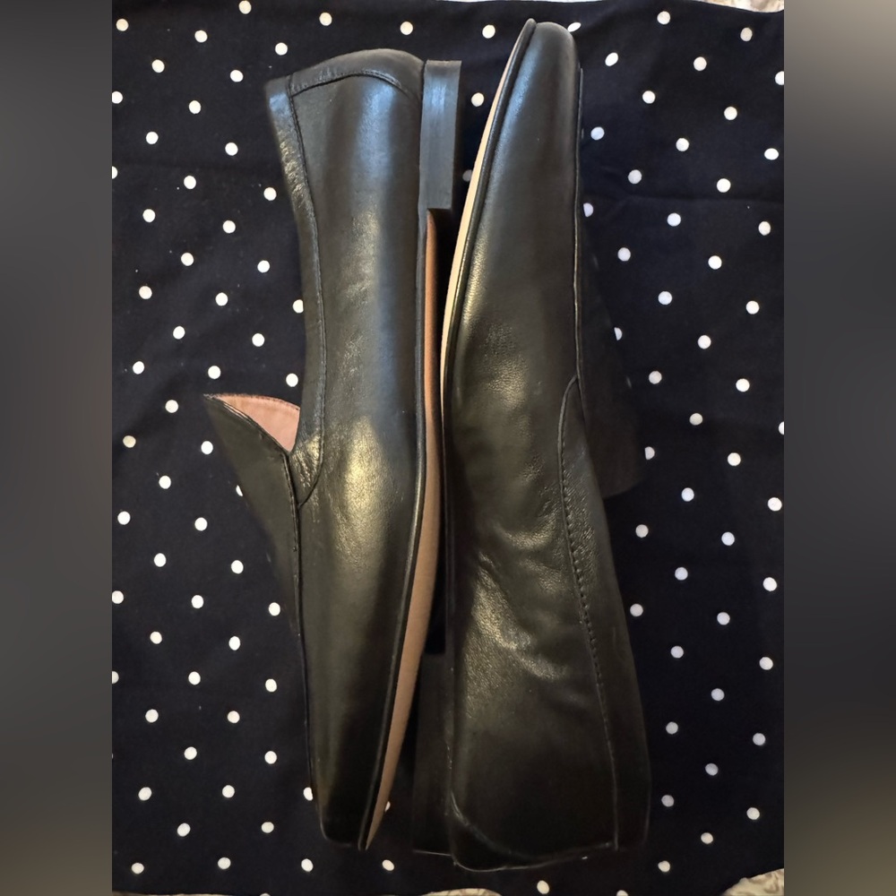 Elegant Black Leather JCrew Loafers